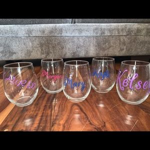 CUSTOM Wine and Shot Glass(s)